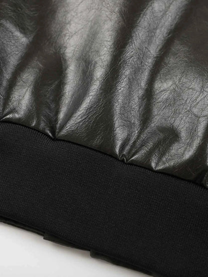 Men's Zip Up Leather Jacket