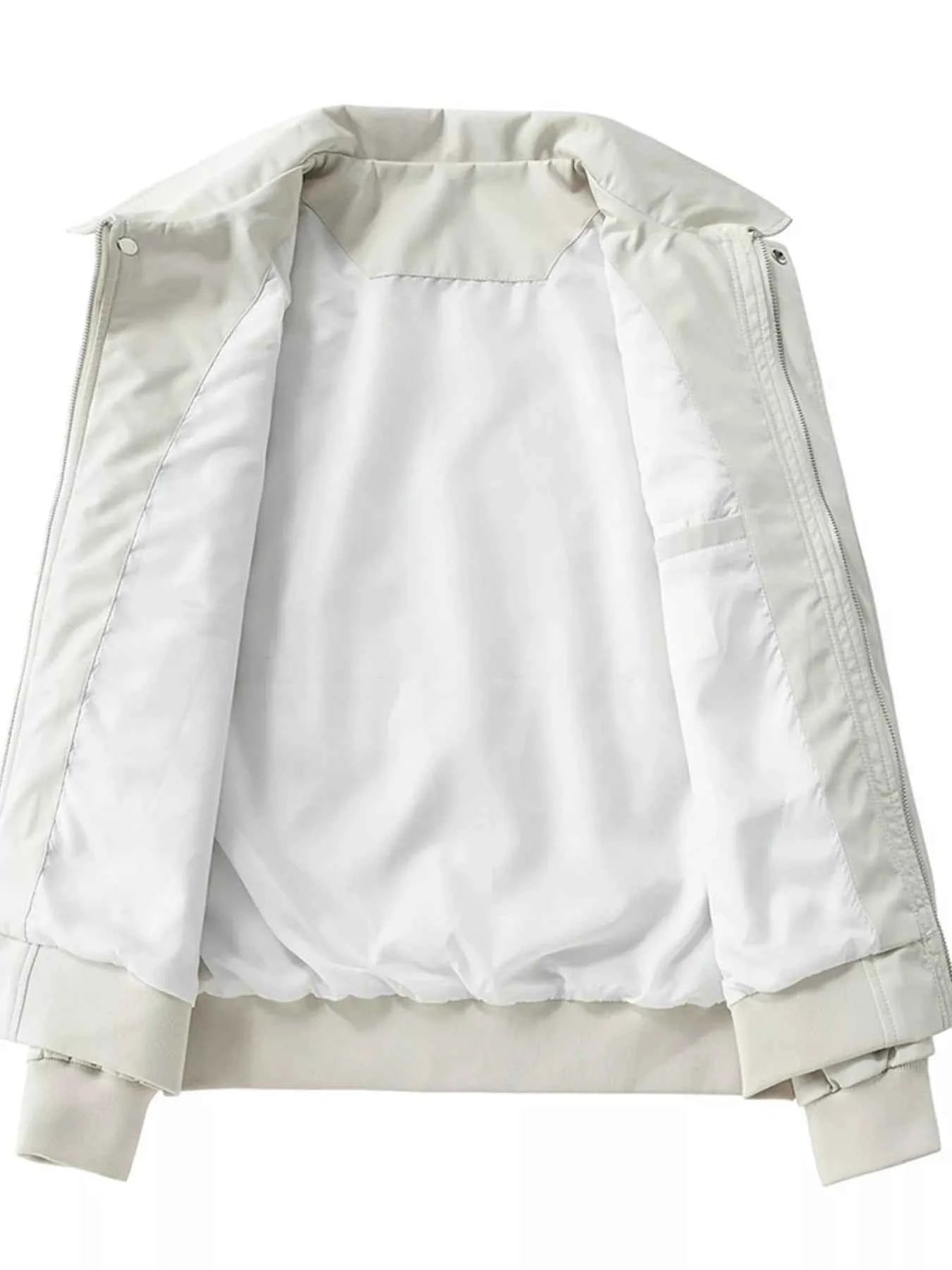 Men's Plus Size Zip Up Long Sleeve Jacket