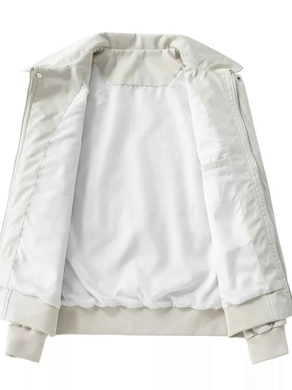 Men's Plus Size Zip Up Long Sleeve Jacket