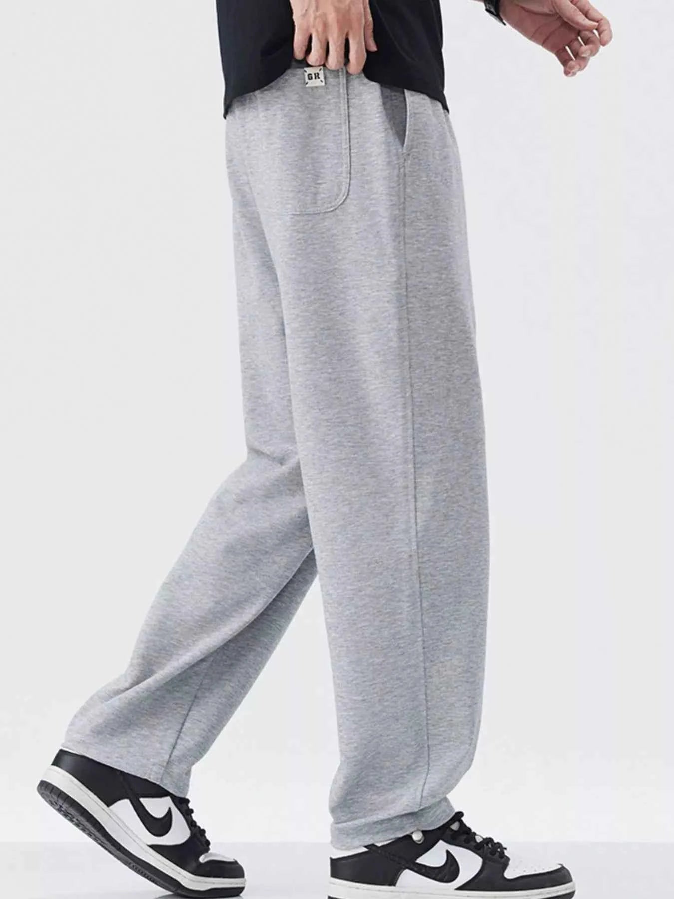 Men's Plus Size Drawstring Relaxed Fit Casual Pants