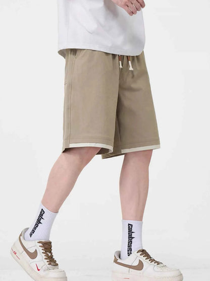 Men's Plus Size Drawstring Loose Fit Shorts