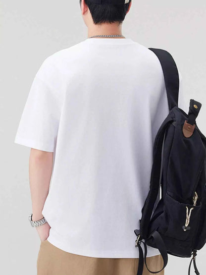 Men's Plus Size Round Neck Short Sleeve T-Shirt