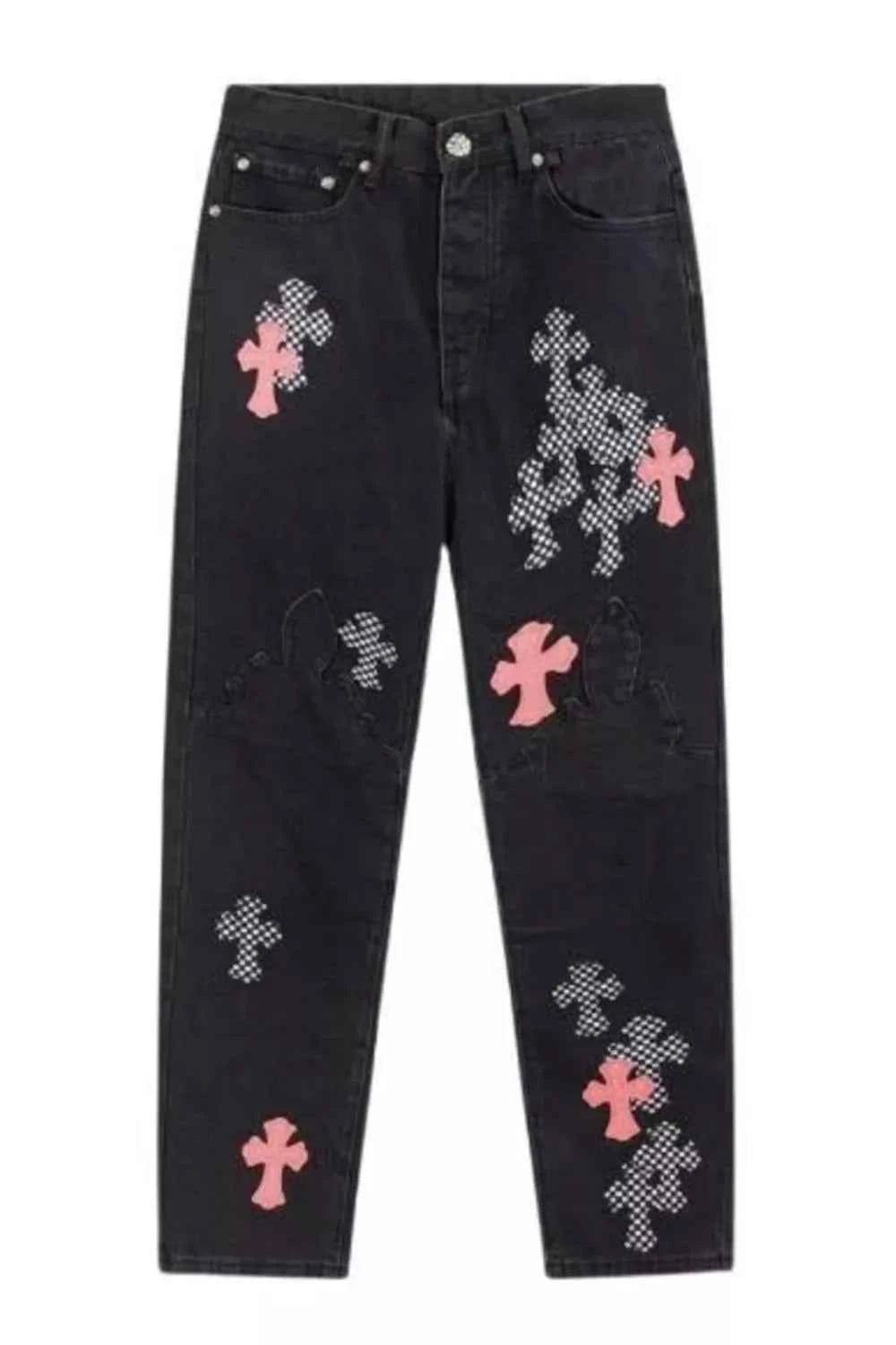 Men's Plus Size Cross Loose Fit Jeans