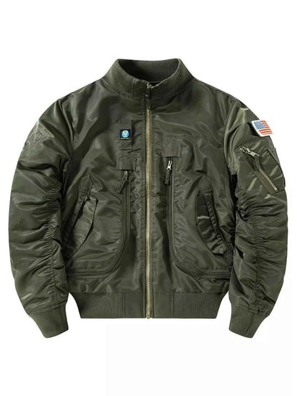 Men's Plus Size Zip Up Long Sleeve Jacket