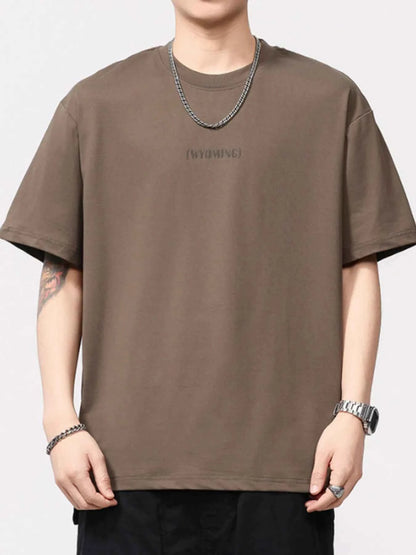Men's Plus Size Round Neck Short Sleeve T-Shirt