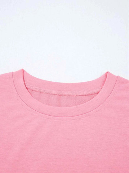 Lace Detail Flounce Sleeve Sweatshirt