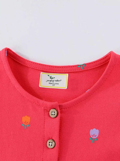 Children's Dinosaur Button-Front Dress