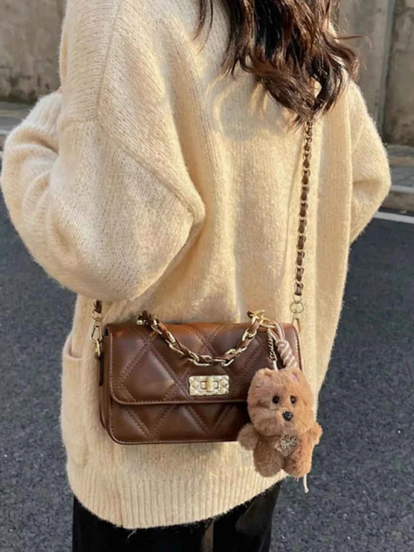 Quilted Leather Crossbody Bag