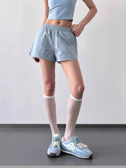 Elastic Waist Active Shorts