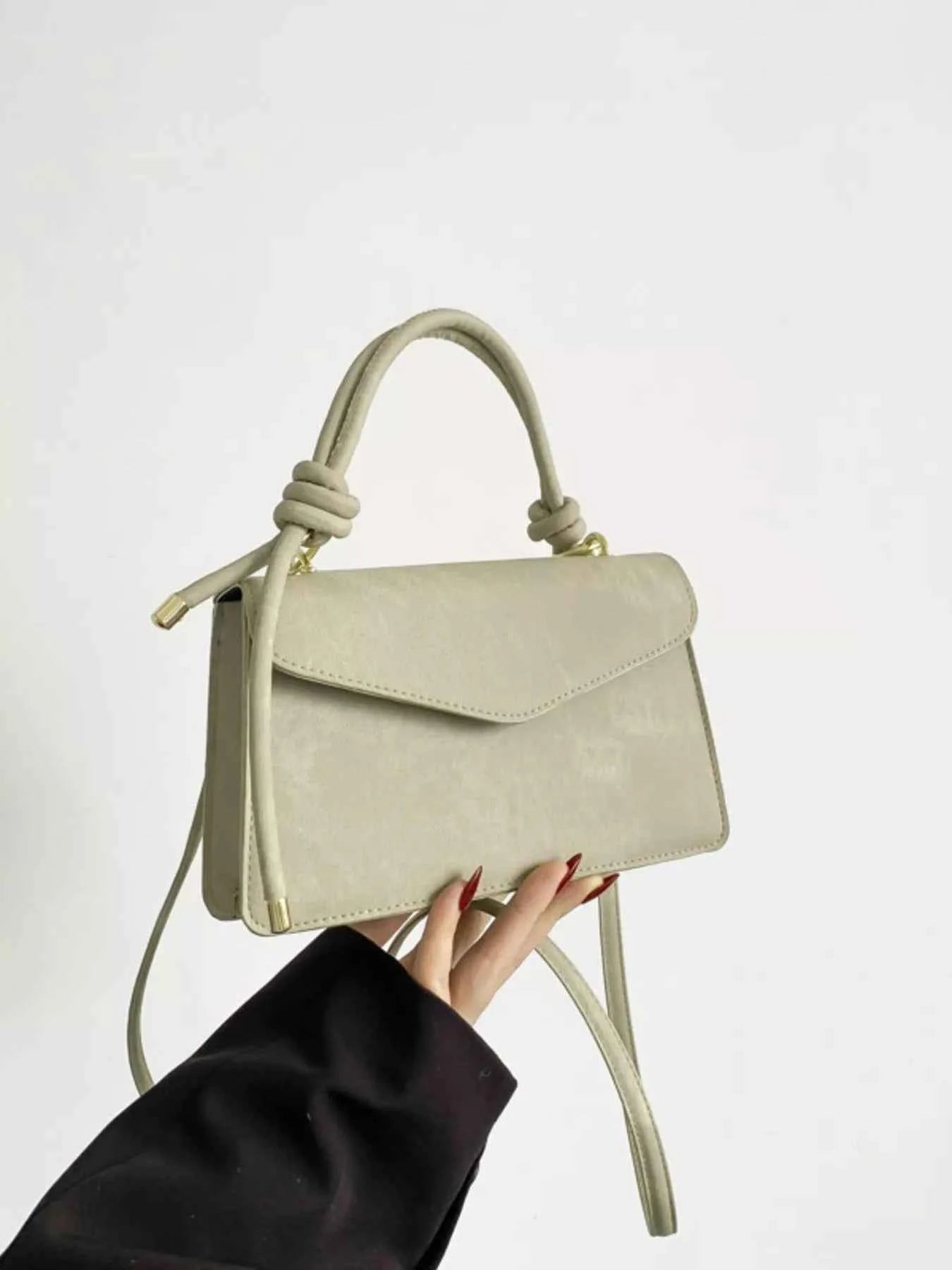 Flap Crossbody Bag with Top Handle