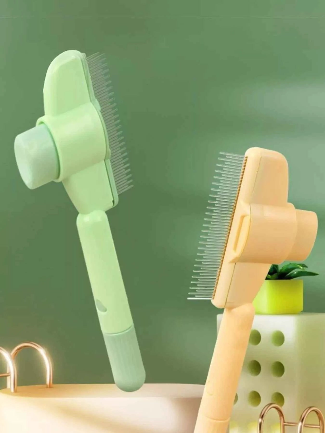 Self-Cleaning Slicker Pet Hair Remover Brush