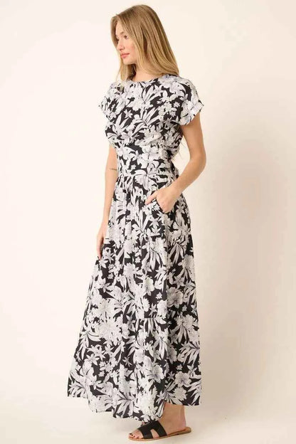 Mittoshop Tropical Print Top and Skirt Set