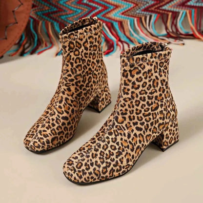 Block Heel Ankle Boots
