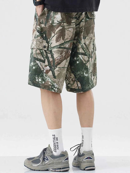 Men's Plus Size Camouflage Cargo Shorts