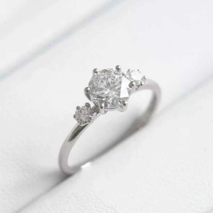 925 Sterling Silver Moissanite Ring