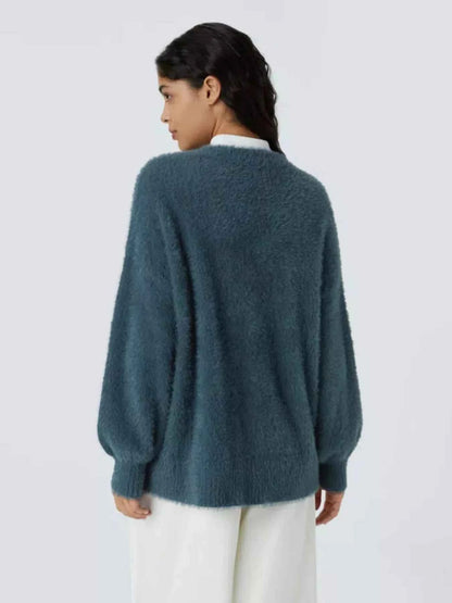 Cozy Knit Button-Down Cardigan