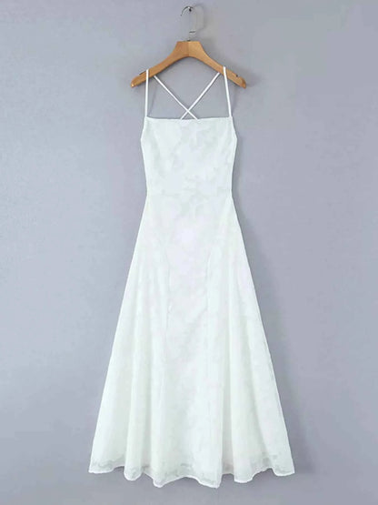 Lace Spaghetti Strap Maxi Dress