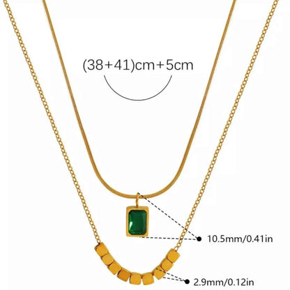 18K Gold-Plated Pendant Necklace