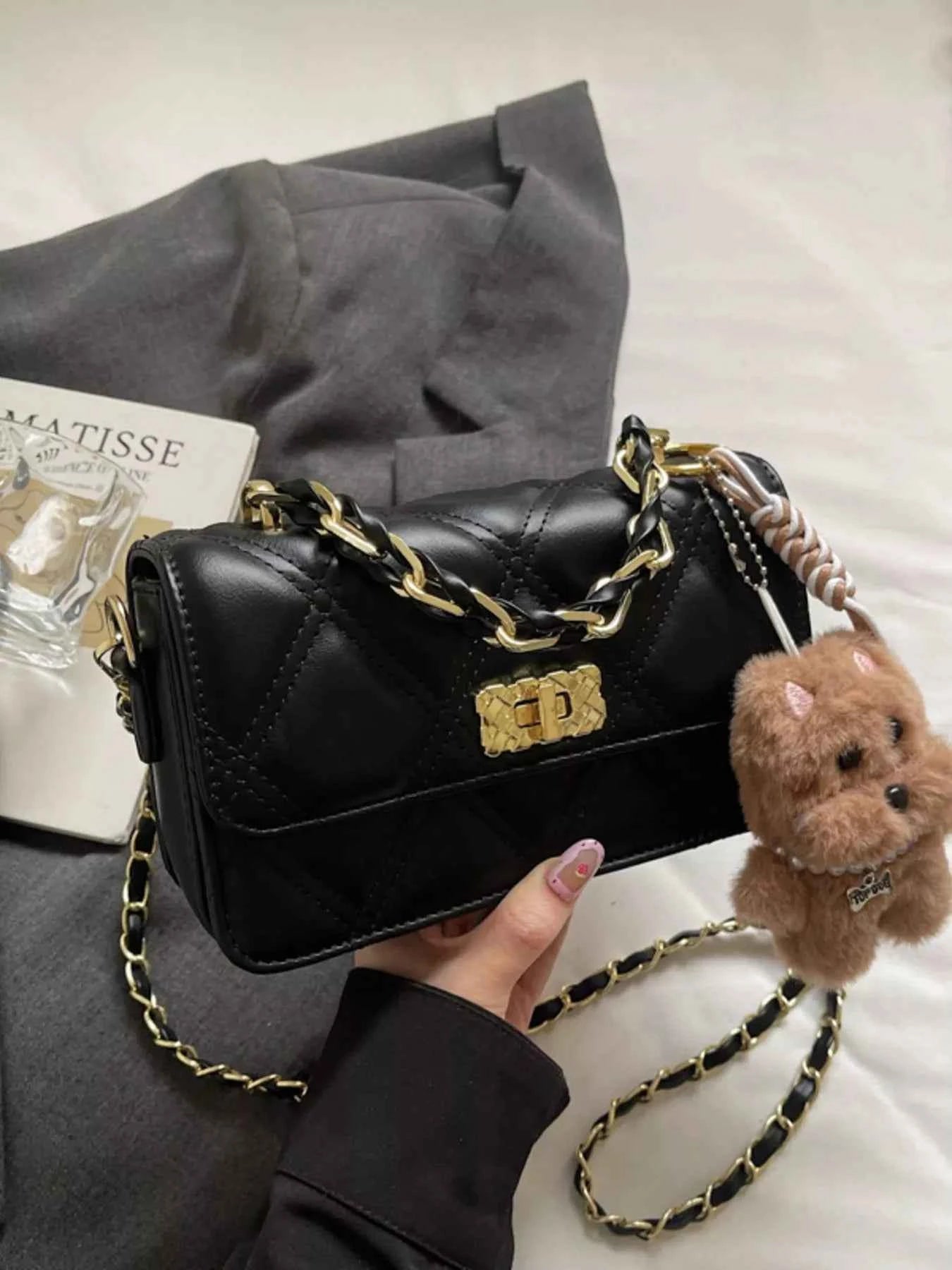 Quilted Leather Crossbody Bag