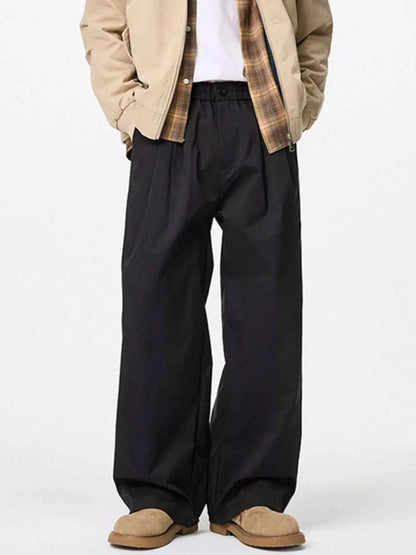 Men's Classic Wide-Leg Relaxed Fit Pants