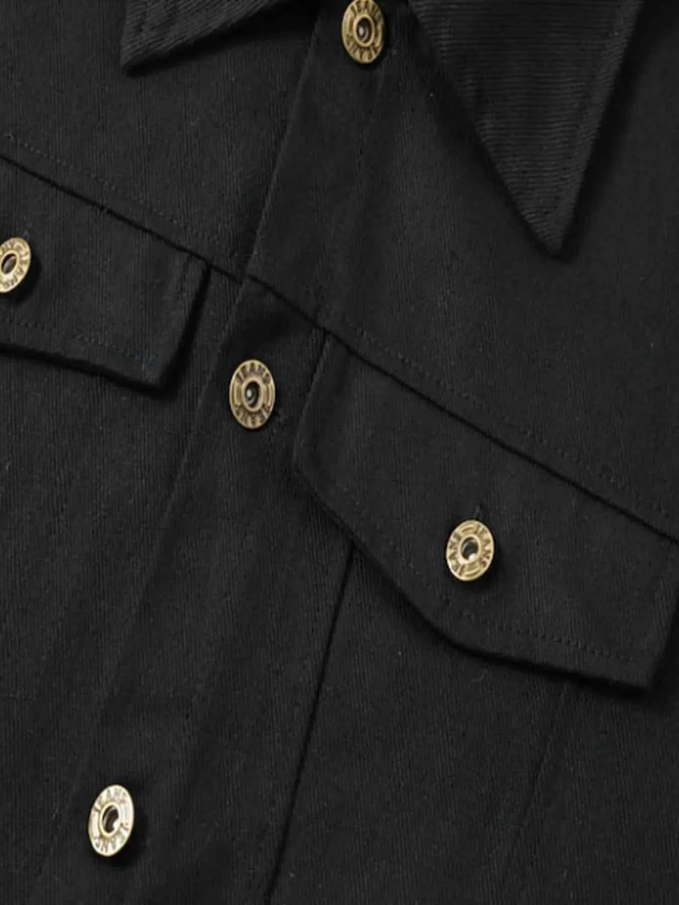 Men's Full Size Button Up Long Sleeve Jacket Plus Size