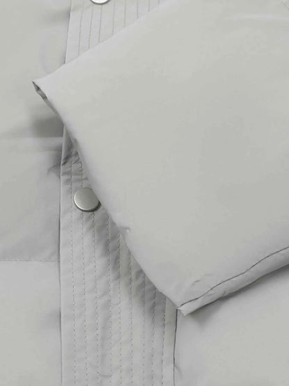 Men's Full Size Quilted Long Sleeve Puffer Jacket Plus Size