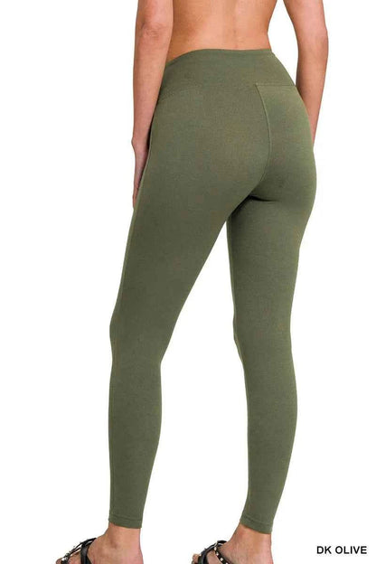 Zenana Microfiber Waistband Leggings