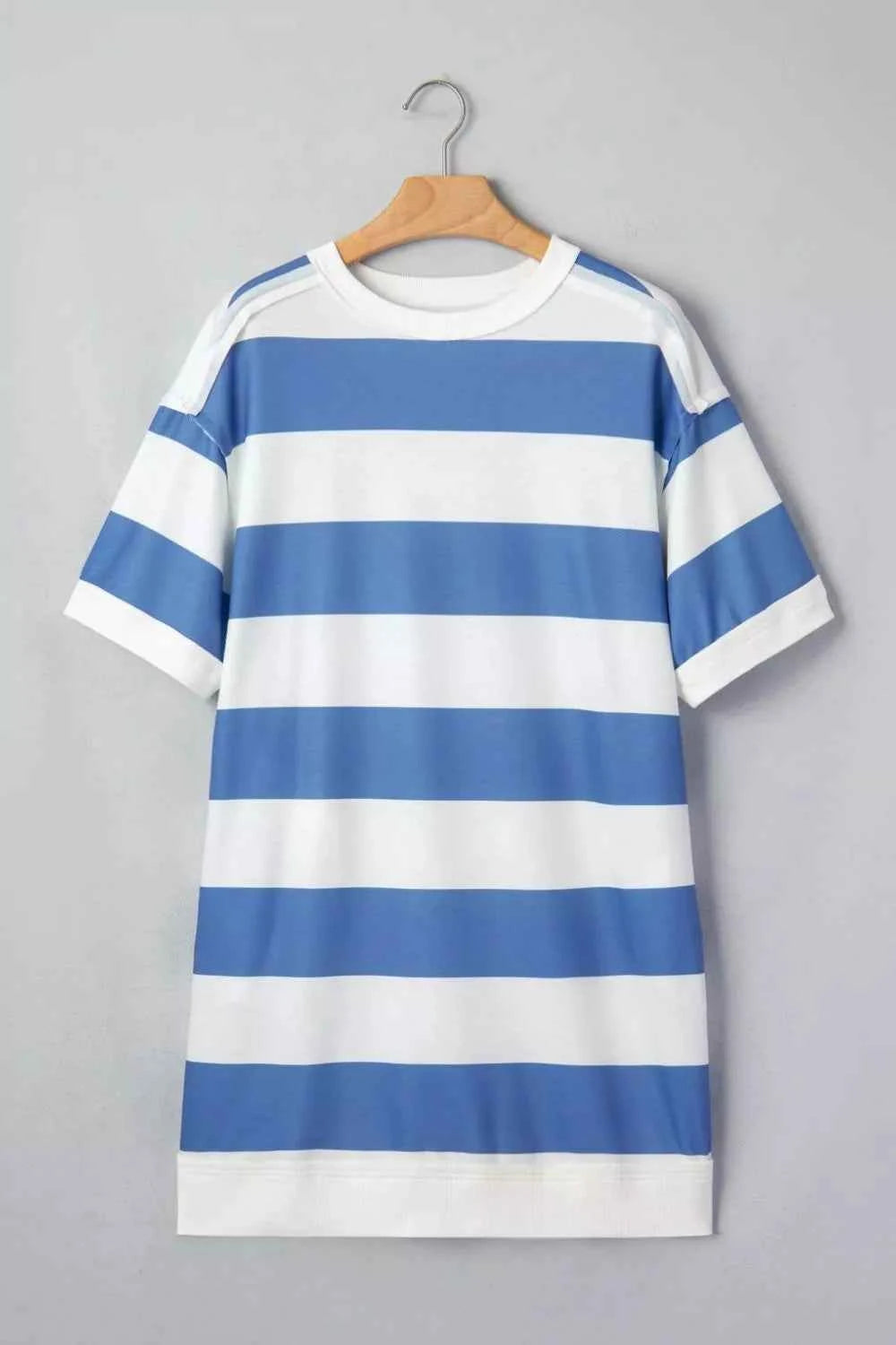 Casual Striped T-Shirt Dress
