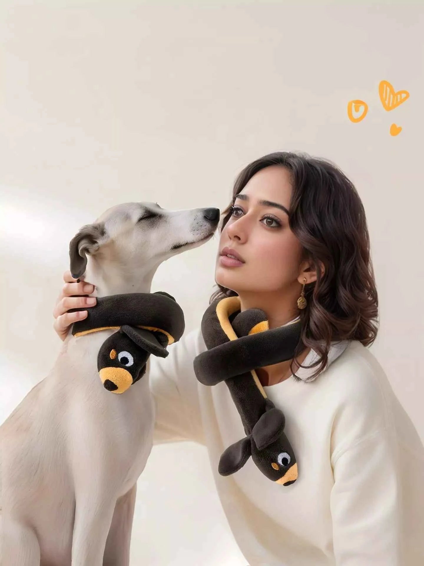 Long Animal Design Squeaky Pet Plush Toys