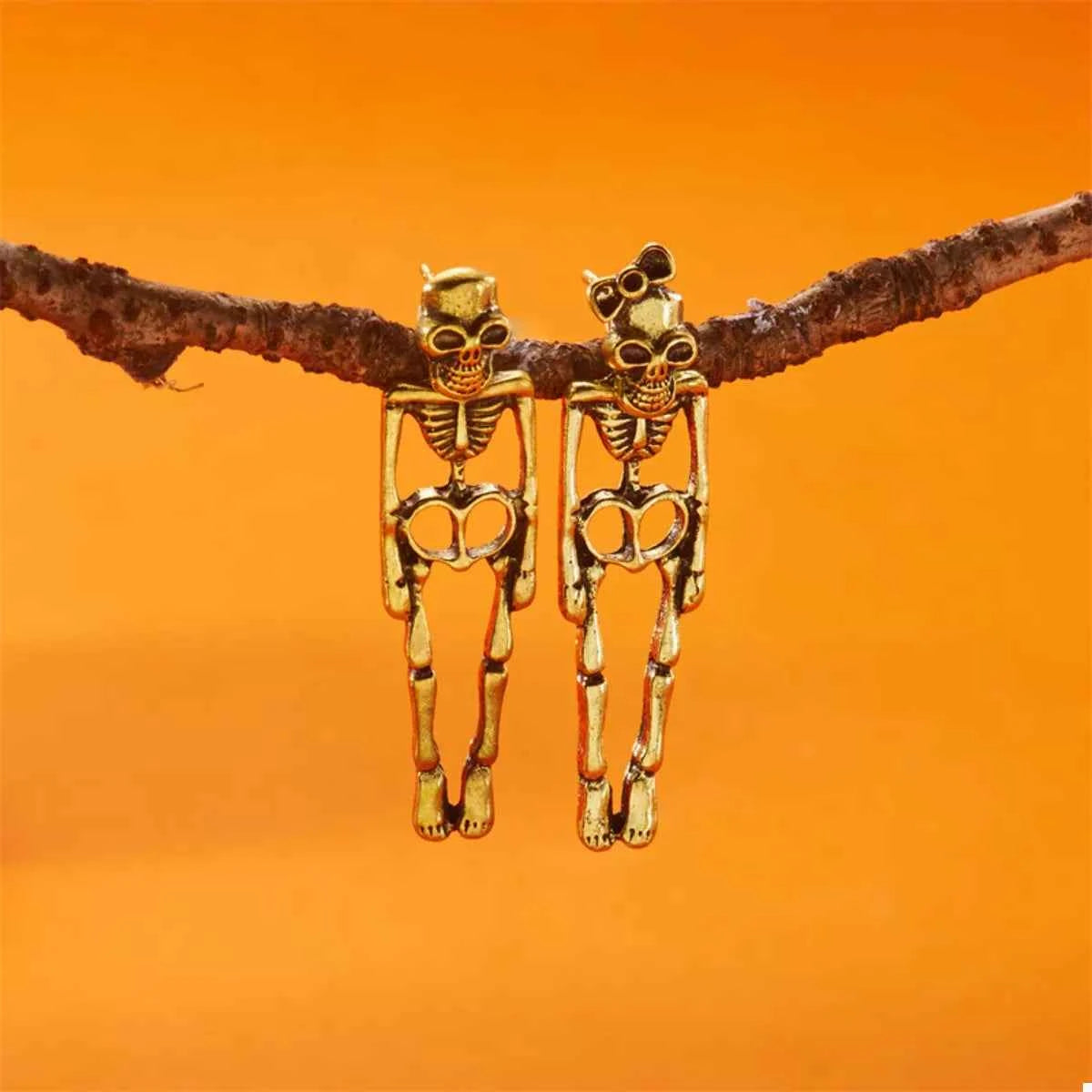 Halloween Skeleton Drop Earrings