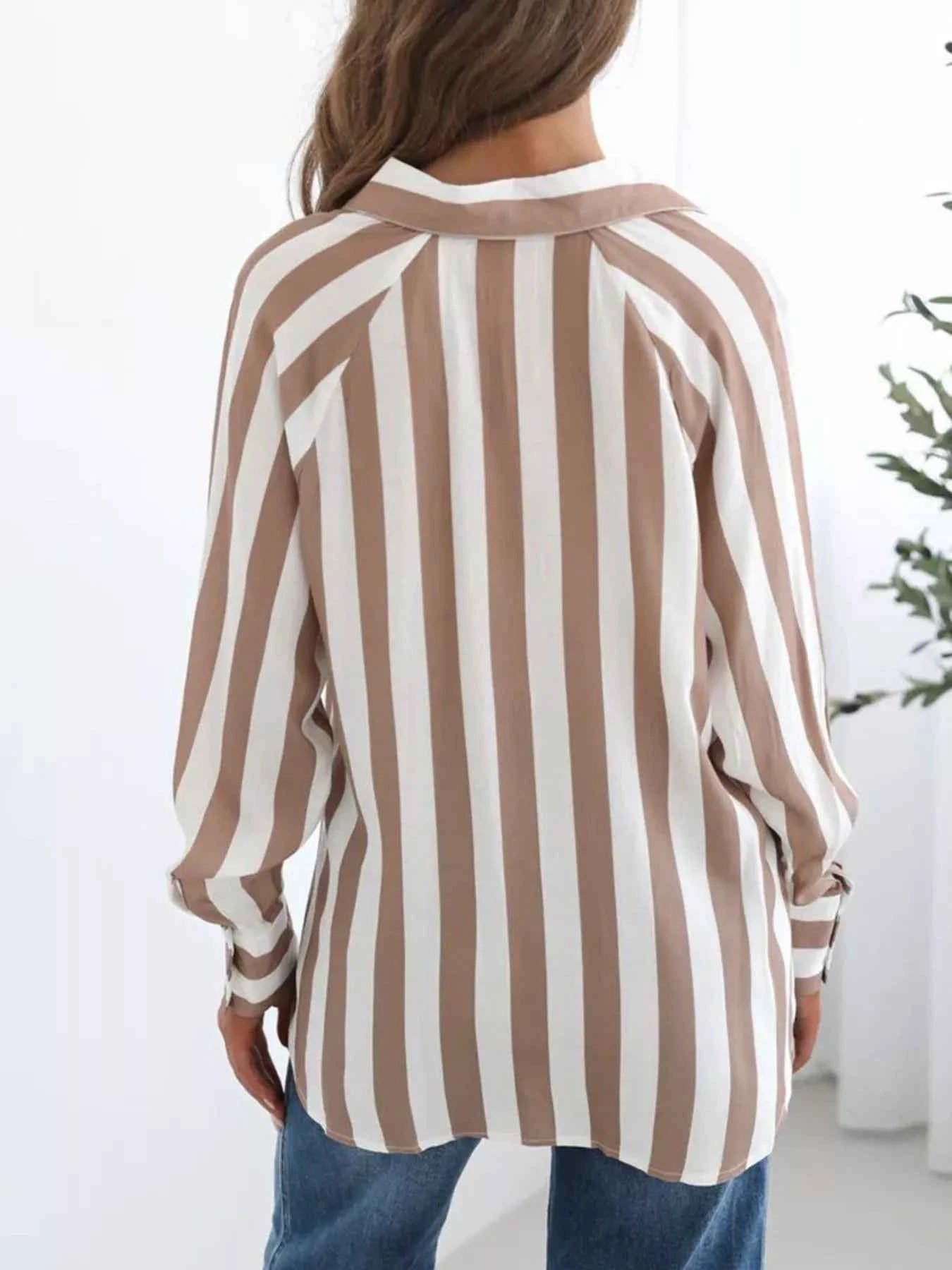 Striped Button-Down Shirt