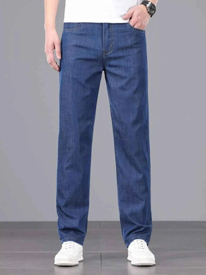 Men's Wash Straight Leg Comfort Jeans