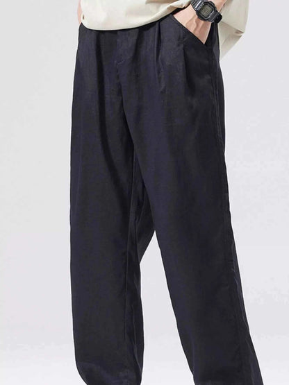 Men's Full Size Wide Leg Pants Plus Size