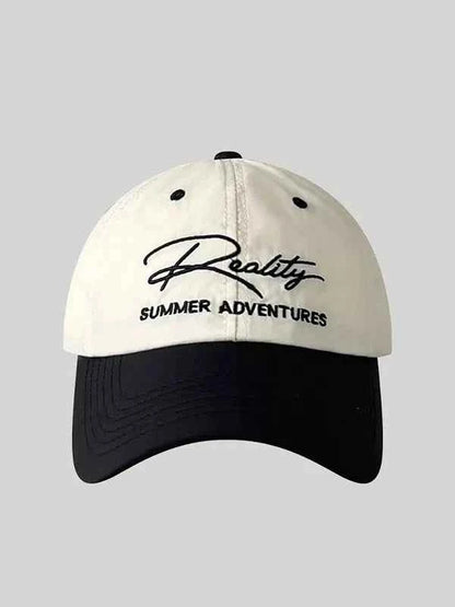 Letter Embroidered Adjustable Baseball Cap