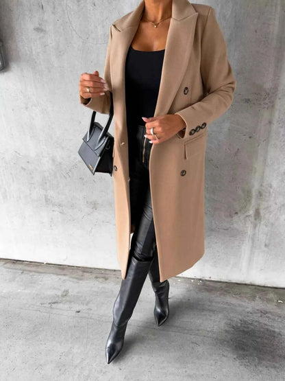 Double-Breasted Longline Coat