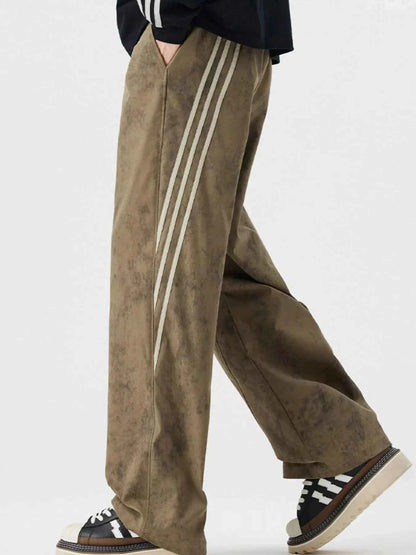 Men's Full Size Tie-Dye Wide-Leg Casual Pants Plus Size