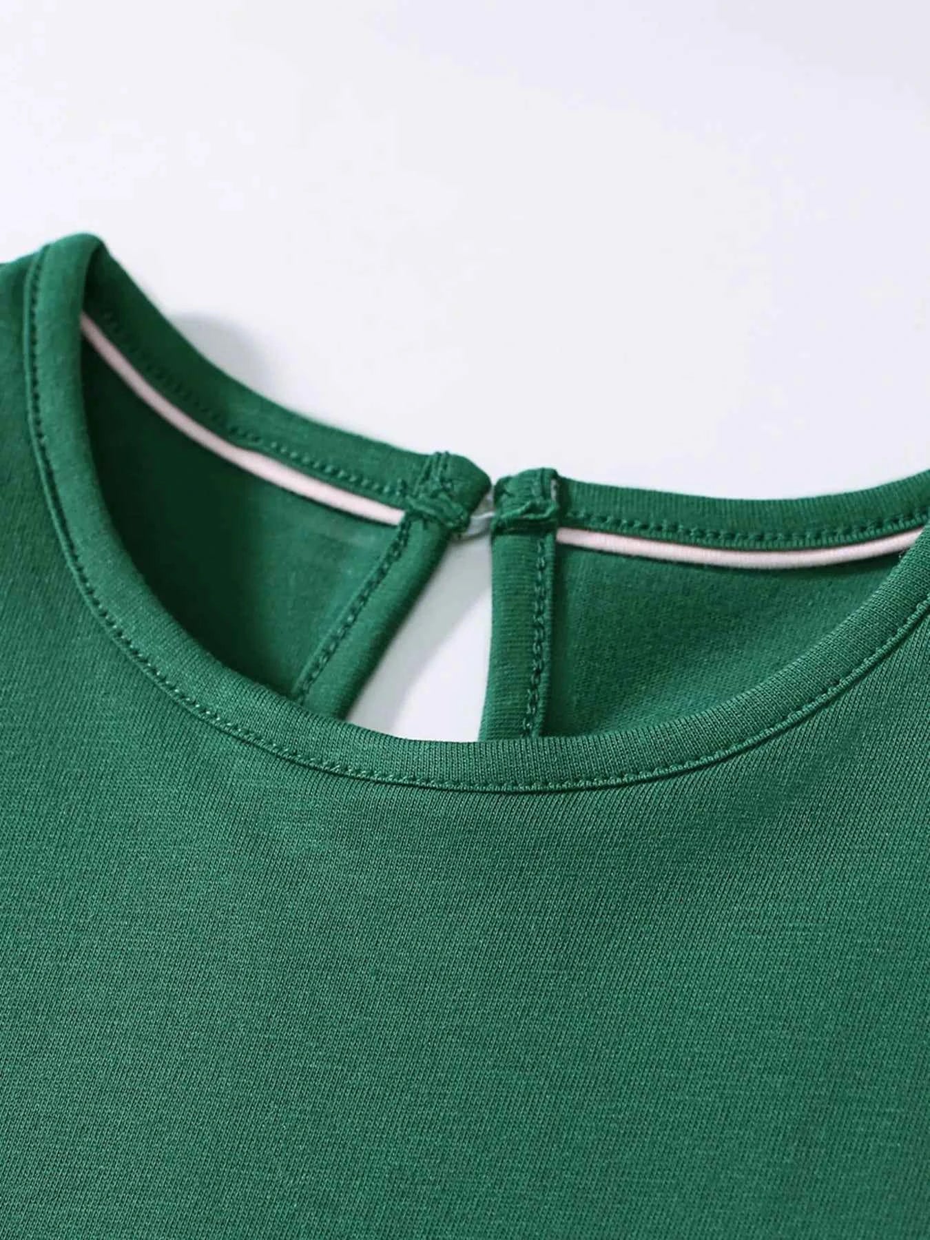 Children's Fox Round Neck Casual Dress