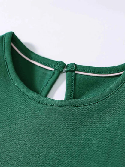 Children's Fox Round Neck Casual Dress