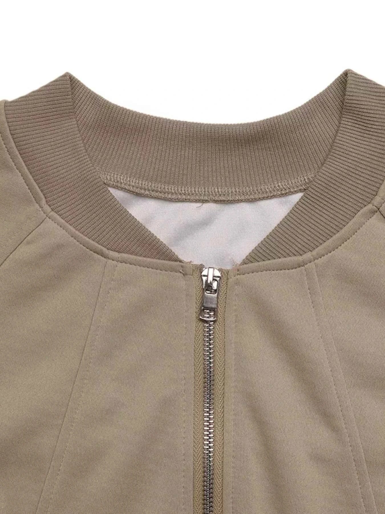 Zip Up Raglan Sleeve Jacket