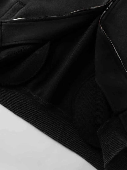 Men's Devil Horn Zip-Up Hoodie