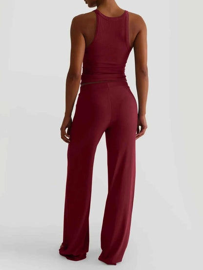 Scoop Neck Tank and Pants Set