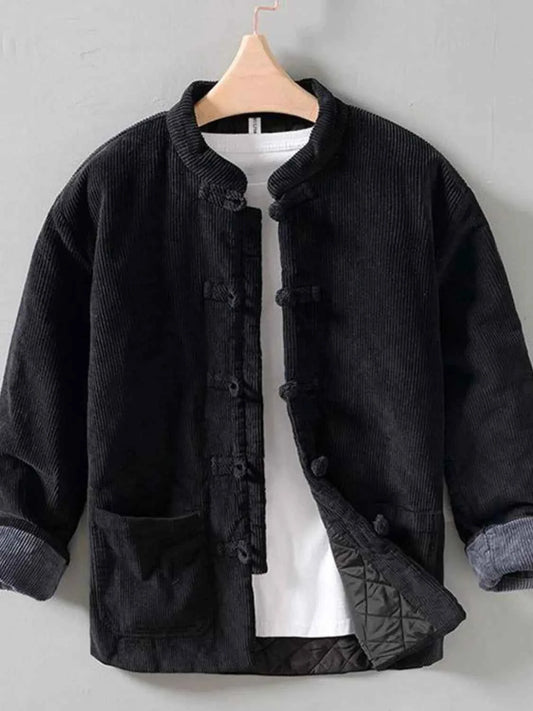 Men's Button Front Long Sleeve Jacket