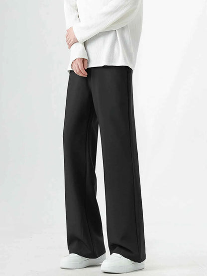 Men's Full Size Basic Style Wide Leg Pants Plus Size