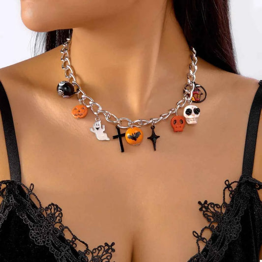 Halloween Charm Chain Necklace