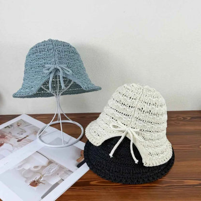 Crochet Bucket Hat with Drawstring