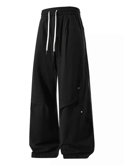 Men's Plus Size Loose Fit Drawstring Cargo Pants