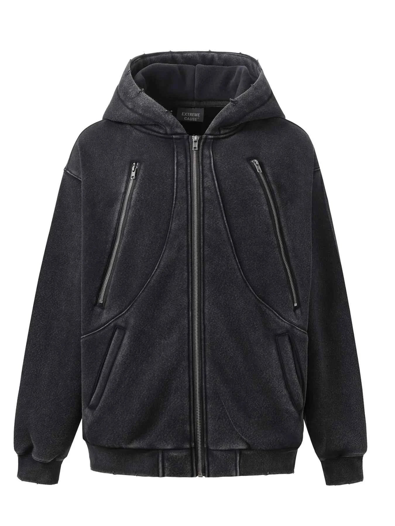 Men's Zip-Up Long Sleeve Hooded Jacket