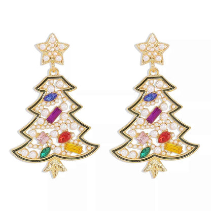 Christmas Tree Dangle Earrings