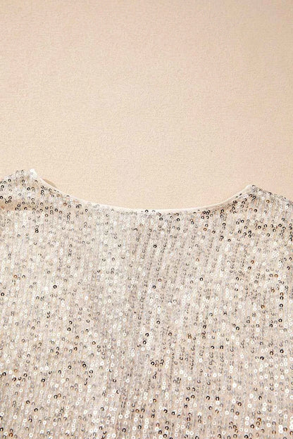 Sparkling Sequin Long Sleeve Bodysuit