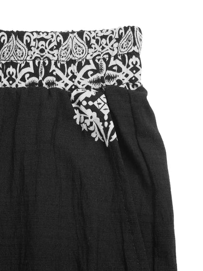 Boho Print Wide Leg Pants
